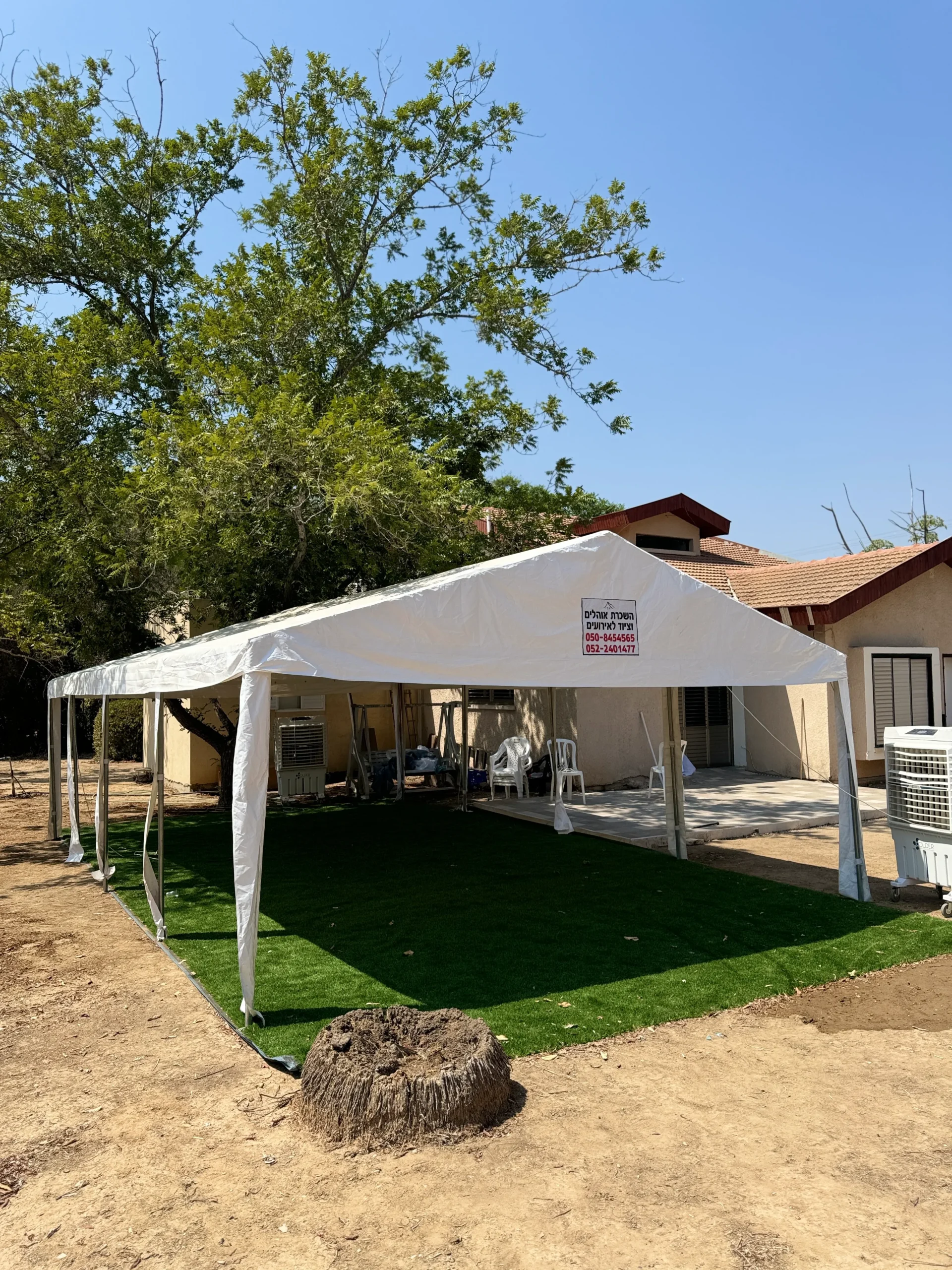 השכרת אוהלים בדרום: פתרונות קירוי בבאר שבע, נתיבות והנגב | A.B
