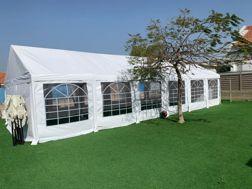 אוהל לבן להשכרה