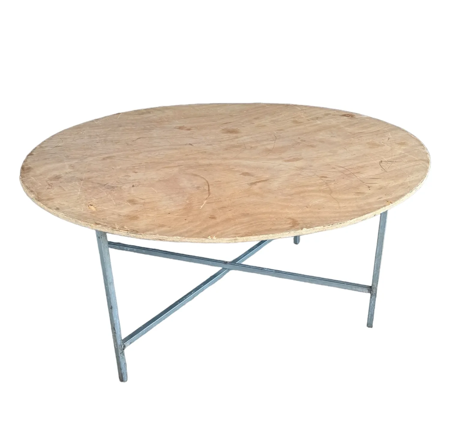 שולחן עץ עגול